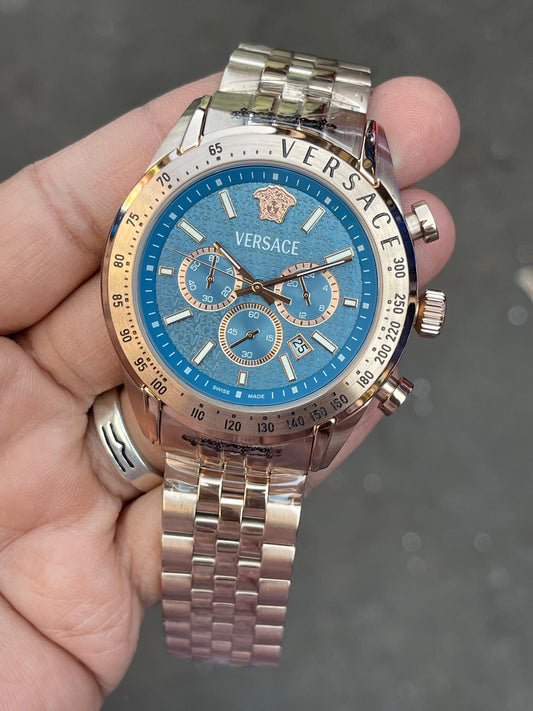 Premium Rose Gold Chronograph Luxury Watch