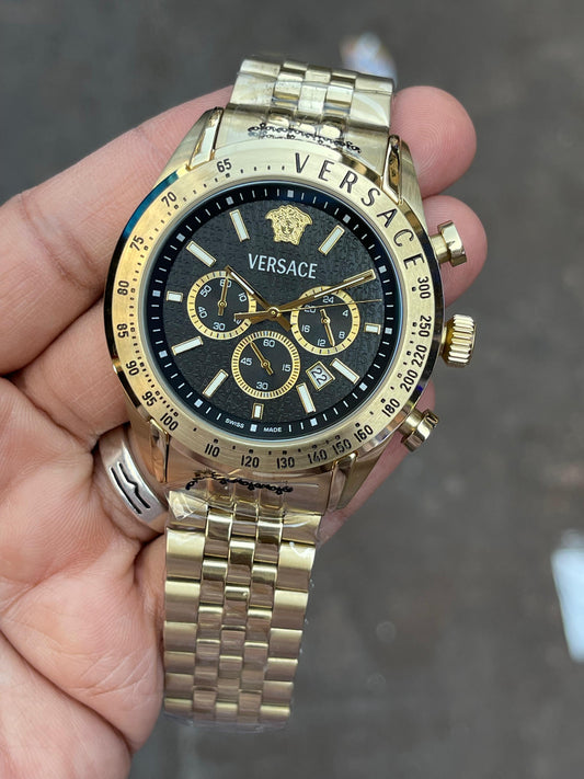 Premium Gold Chronograph Luxury Watch